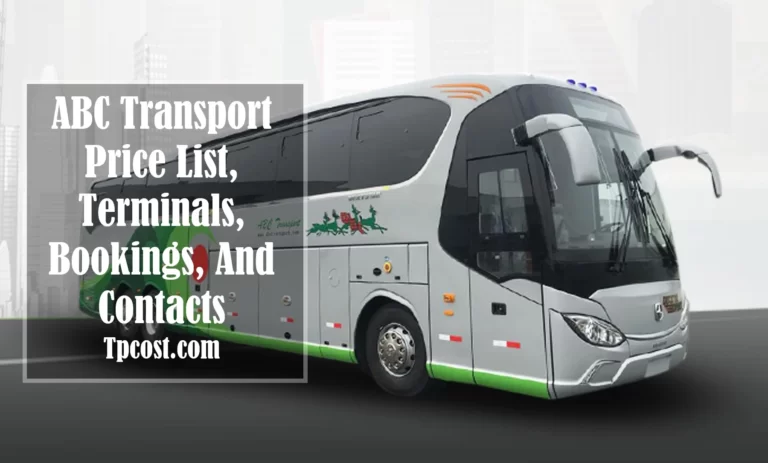 ABC Transport Price List, Terminals, Bookings, And Contacts